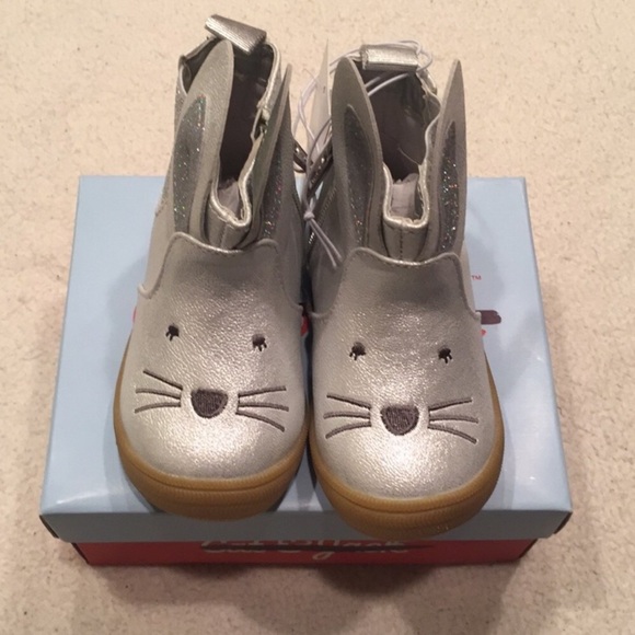 Cat & jack silver/ Estella girls boots - Picture 7 of 7